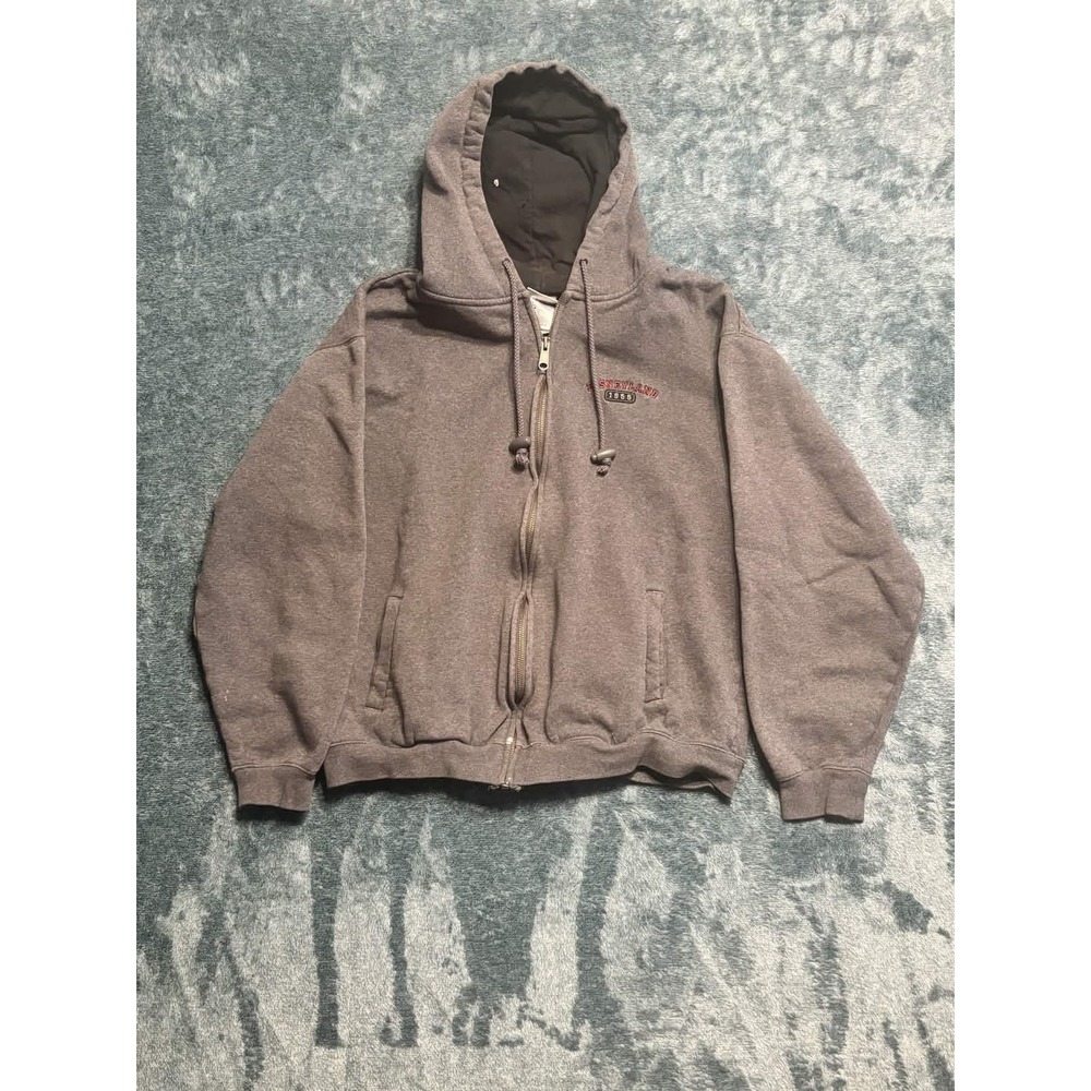 Disneyland Resort Mens M Grumpy Full Zip Hoodie Gray Seven Dwarfs Distressed